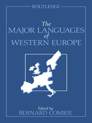 cover image of The Major Languages of Western Europe